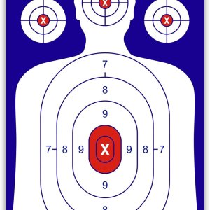 Highwild Papel de silueta para campo de tiro, 17 x 25 pulgadas, adecuado para pistolas, rifles, pistolas de aire, pistolas de aire comprimido Highwild Papel de silueta para campo de tiro, 17 x 25 pulgadas, adecuado para pistolas, rifles, pistolas de aire, pistolas de aire comprimido