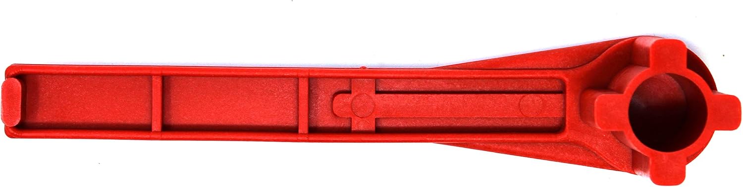 JSP Manufacturing Llave de gas y bung llave de tambor sólido sin chispas (rojo) (1)
