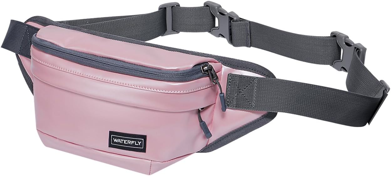 WATERFLY Riñonera Riñonera tu pequeño compañero elegante y resistente al agua para senderismo, caminar, viajar, correa adicional ajustable incluida