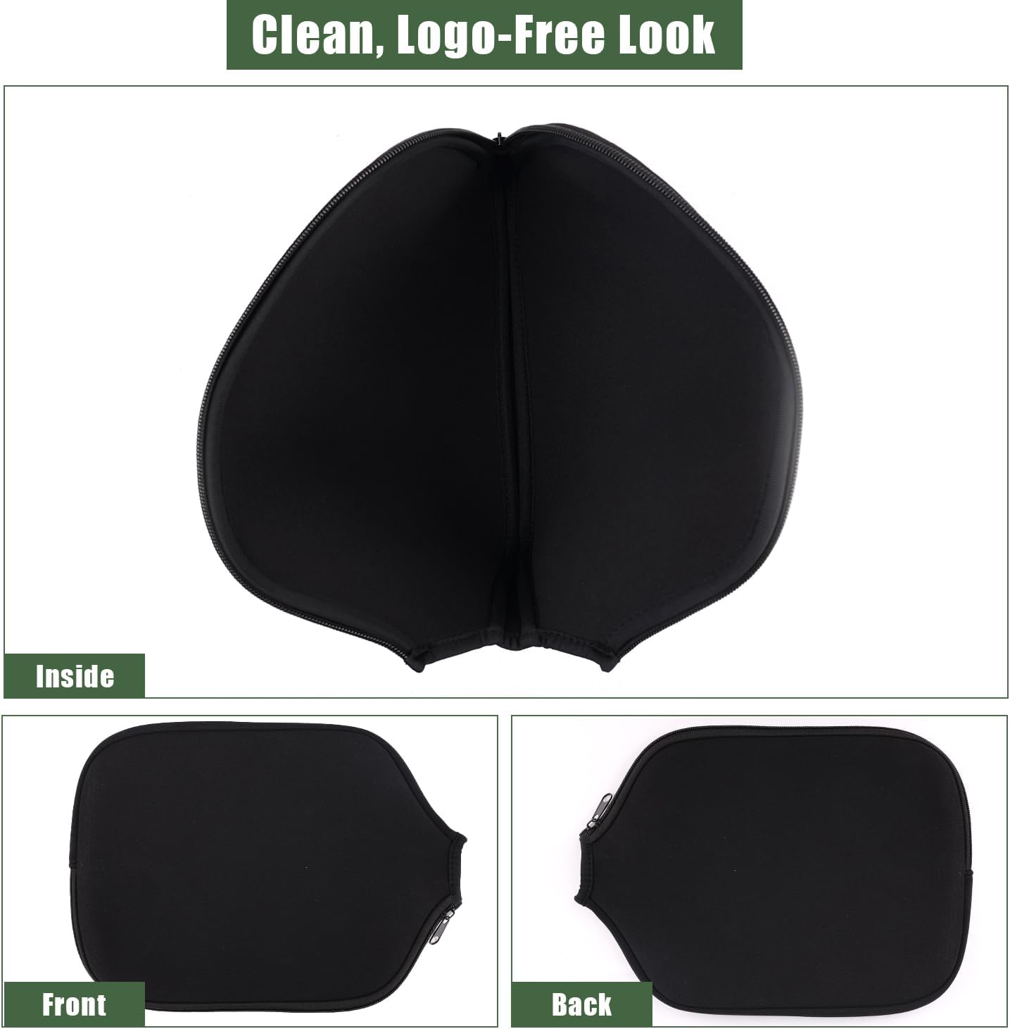 2 fundas universales de neopreno de 8.6 x 12.2 pulgadas, bolsa de almacenamiento para raqueta de pickleball para la mayoría de las paletas estándar