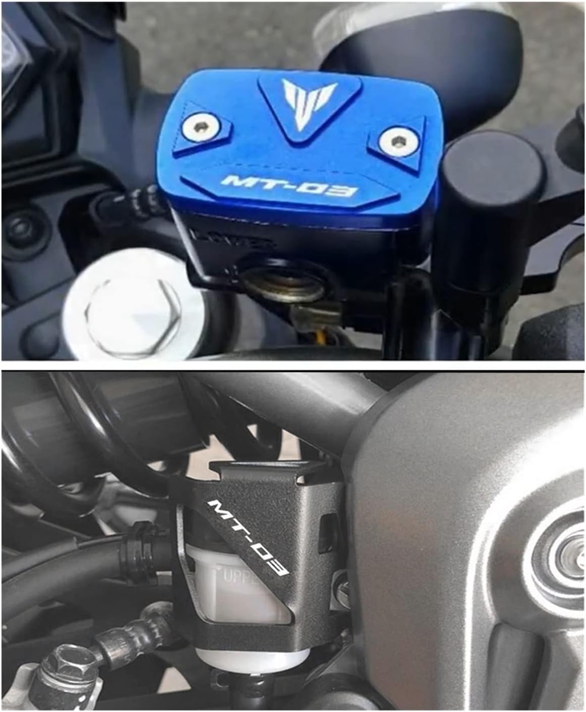 Brake Reservoir Cover For Yamaha MT03 2021 MT-03 2015-2020 Accessories Motor Aluminum Front Rear Brake Fluid Cylinder Cover Master Reservoir Cap
