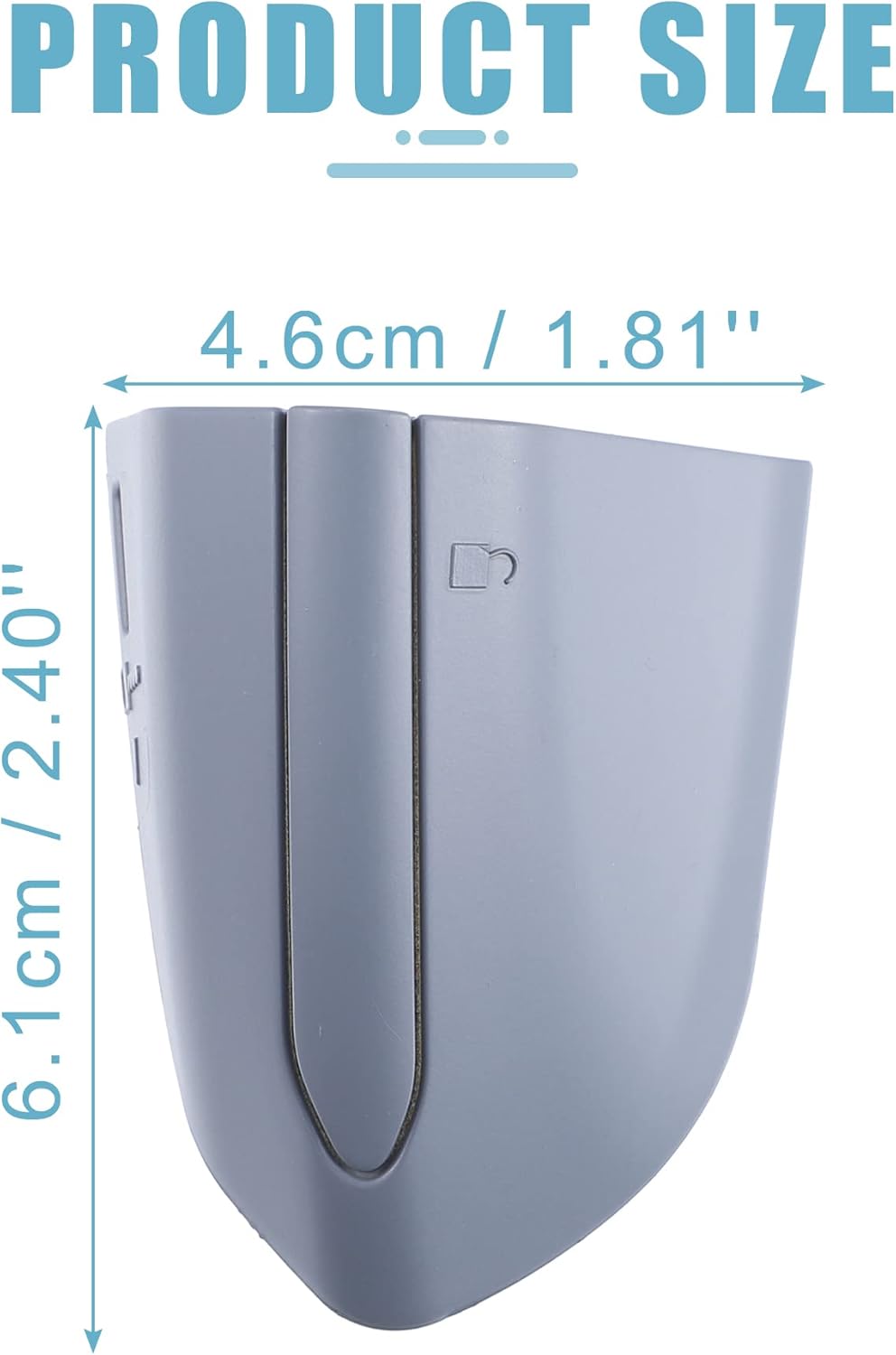 ACROPIX Tapa de repuesto para manija de puerta exterior delantera izquierda para Ford Fusion, paquete de 1 unidad, color gris