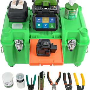 Komshine FX37 7s empalmador de fusión de núcleo de alineación de fibra emergente en fibra FTTX de 250m, fibra de 900m, cable plano, cable de salto Komshine FX37 7s empalmador de fusión de núcleo de alineación de fibra emergente en fibra FTTX de 250m, fibra de 900m, cable plano, cable de salto