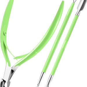 XUNXMAS – Cortador de cutículas con empujador de cutículas, cortador de cutículas, tijeras y empujador de cutículas triangulares, raspador pelador XUNXMAS – Cortador de cutículas con empujador de cutículas, cortador de cutículas, tijeras y empujador de cutículas triangulares, raspador pelador