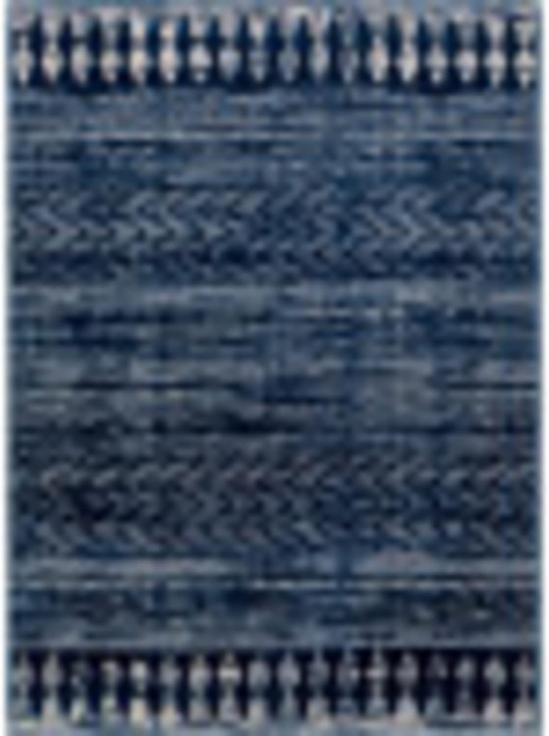 Artistic Weavers Aveline – Alfombra de área, azul marinoblanco, 7’10” x 10′