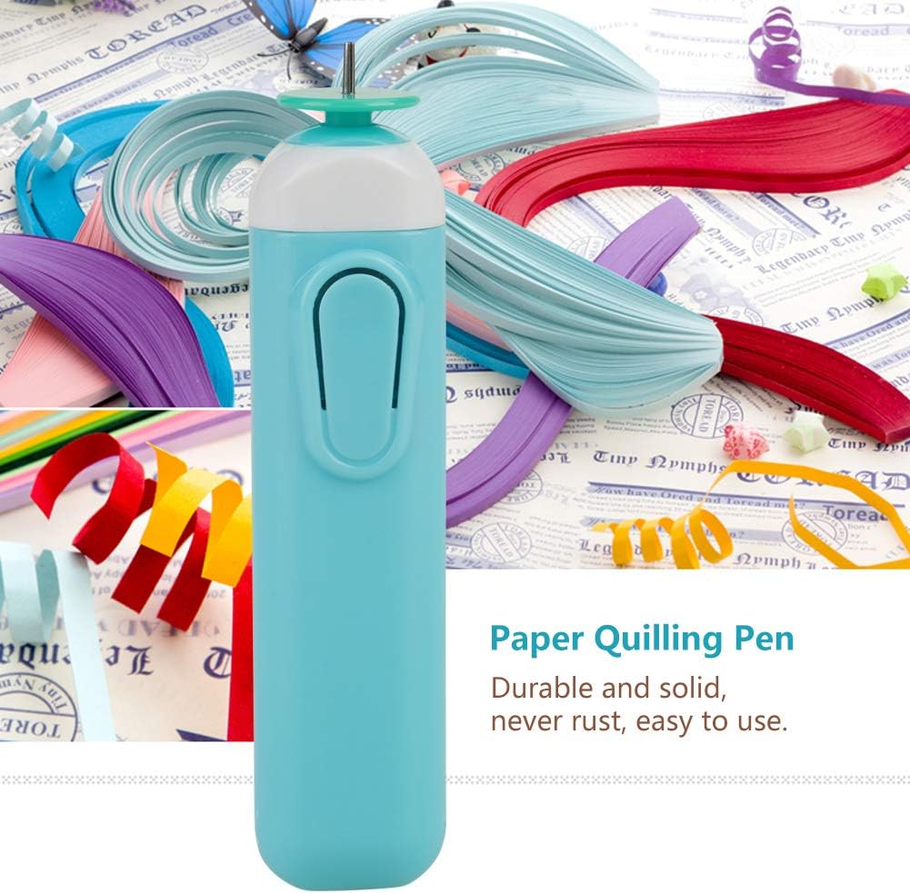 Pluma eléctrica para rizar, papel de quilling, manualidades eléctricas, herramienta ranurada con plumas, volumen de papel automatizado, bolígrafo