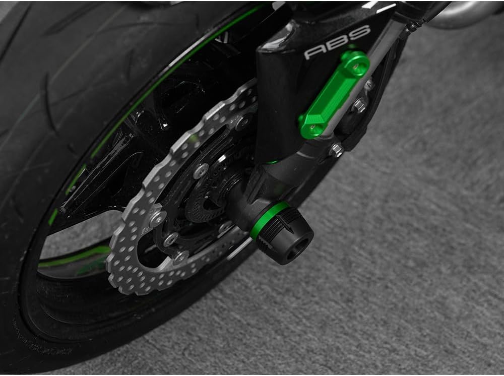 MOWOK Para Kawasaki Z900 Z900RS Z900SE 2017-2022 2023 Z 900 Protector anticolisión de rueda de motocicleta Eje delantero Deslizadores de choque de