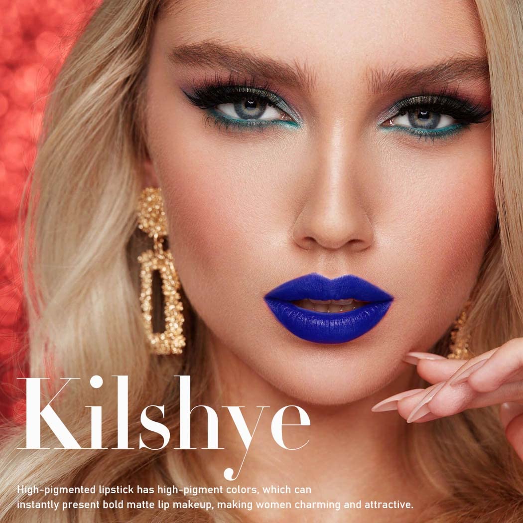 Kilshye Lápiz labial líquido mate para Halloween, pigmento gótico, brillo labial, terciopelo para disfraz, para mujeres y niñas, paquete de 1 unidad