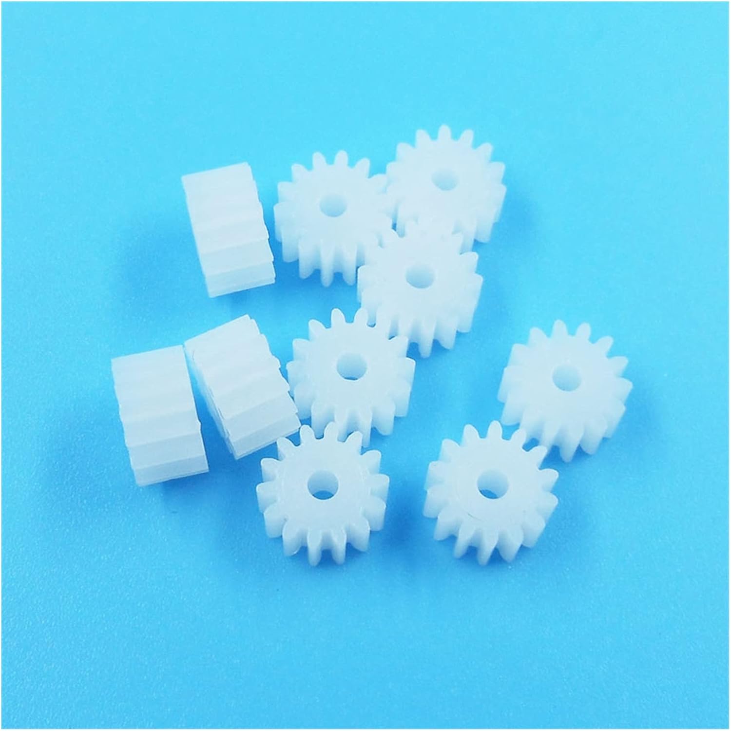 Industry 142A 142.5A 143A Módulo de engranajes 0.5 14 dientes 0.079in (ajustado) OD 0.315in, 10 piezas de plástico POM piezas de motor de engranajes