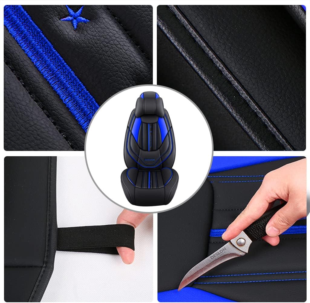 Fundas de asiento delantero y trasero de lujo con cojines para reposacabezas para Volvo XC40 XC60 XC70, funda de asiento de automóvil, resistente al