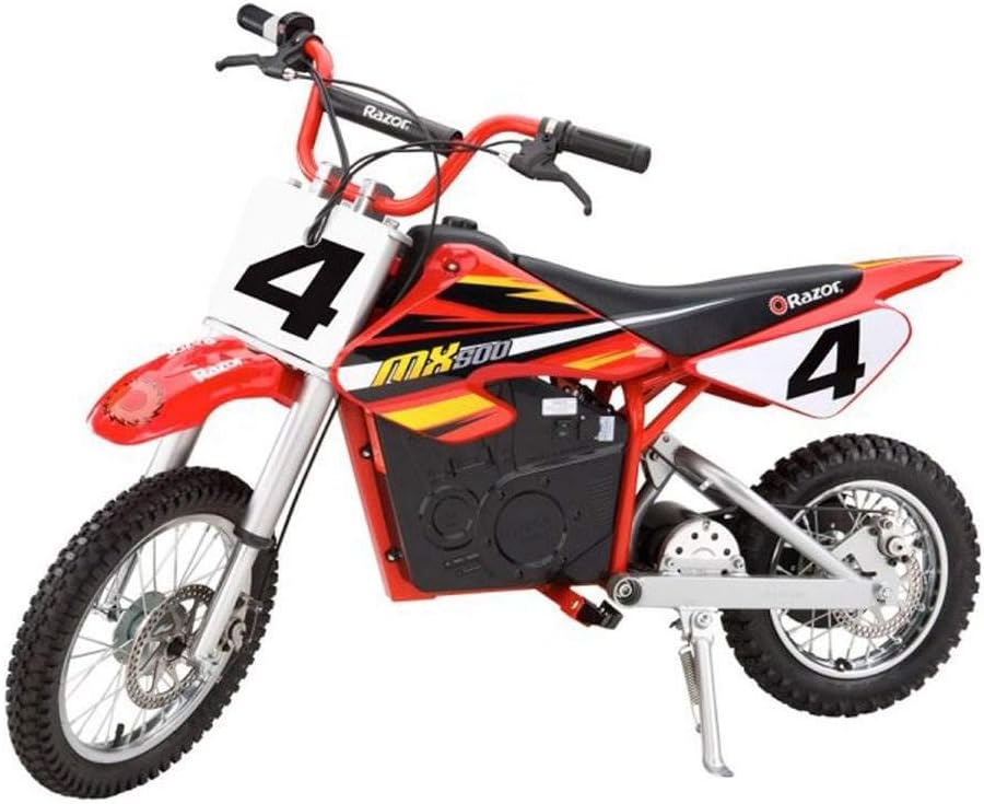Razor MX650 – Paquete de bicicleta eléctrica Dirt Rocket MX500 Dirt Rocket con suspensiones dobles y manillar de elevación (paquete de 2)