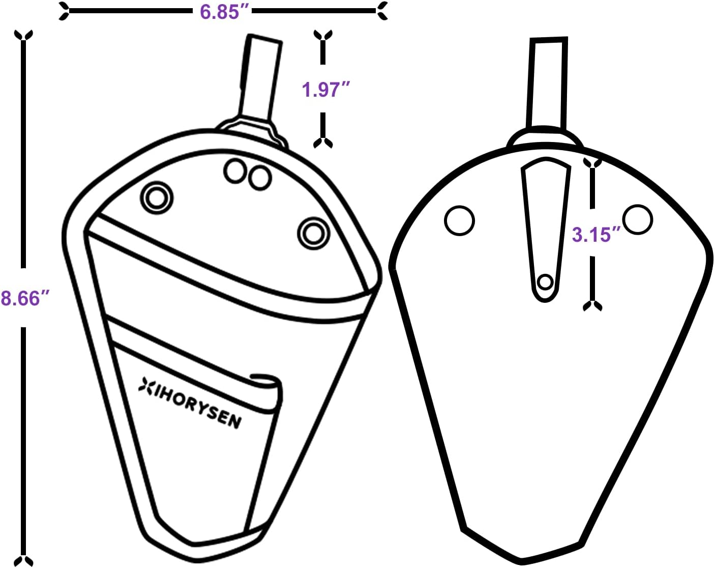 Funda para tijeras de podar, funda de podadora de doble bolsillo, guantes de herramientas de jardín, funda protectora para podadora de mano, soporte