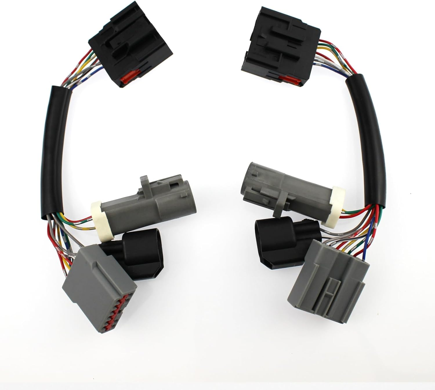 2 adaptadores de espejos de remolque para Ford F250 F350 F450 F550 Super Duty Truck 1999-2007 Conversión Espejos Arnés Conector de cableado