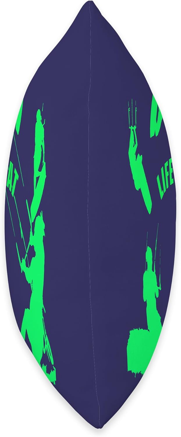 Kitesurf Gifts and Surf Lover Tees by taiche Kiting Life Begins at Twenty Knots Kitesurfer Fun Quote 10 cojines, 16 x 16 pulgadas, multicolor