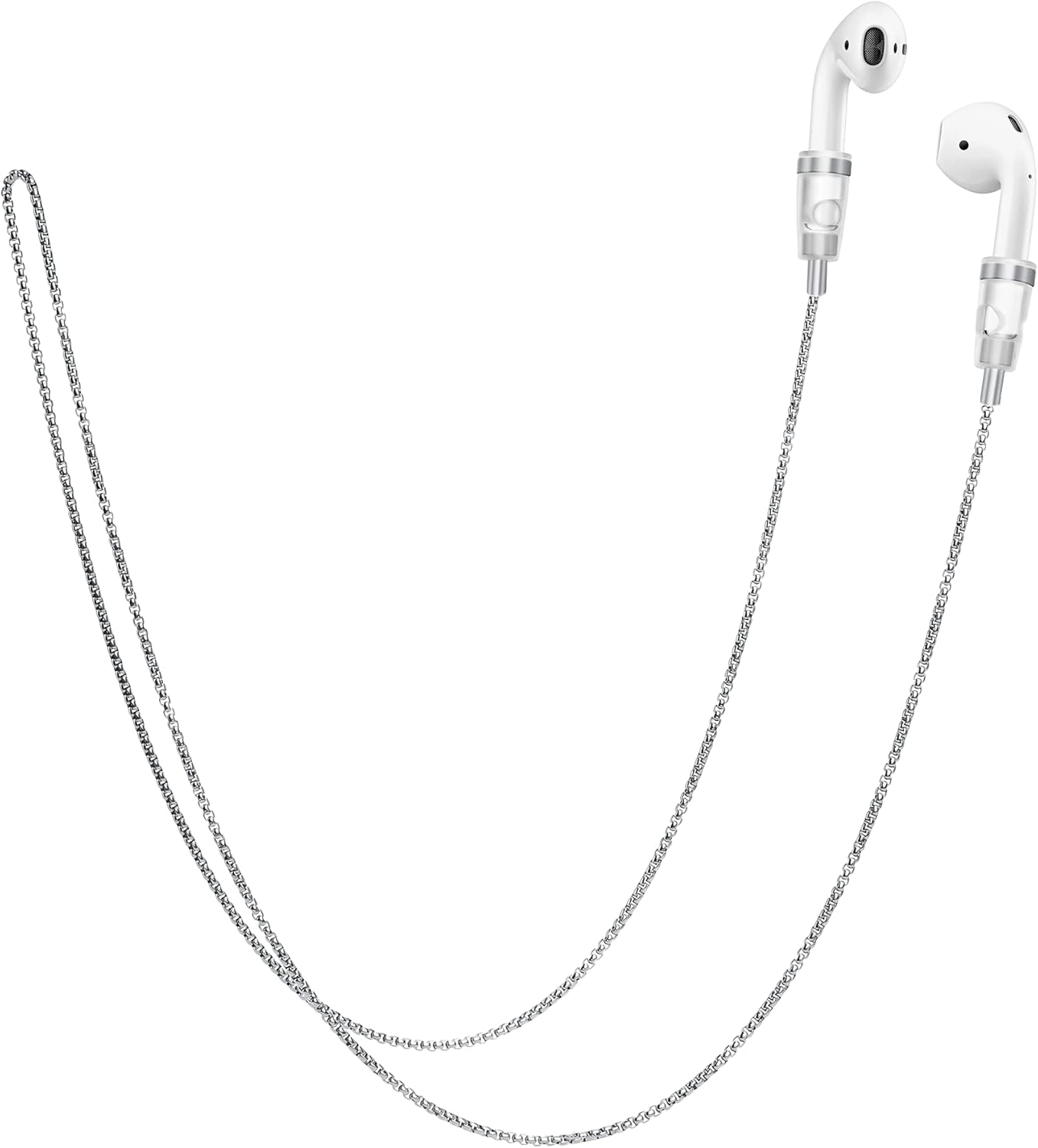 Correas de transporte para AirPods, regalos para mamá, auriculares, collar de acero inoxidable, soporte de correa de cadena magnética para el