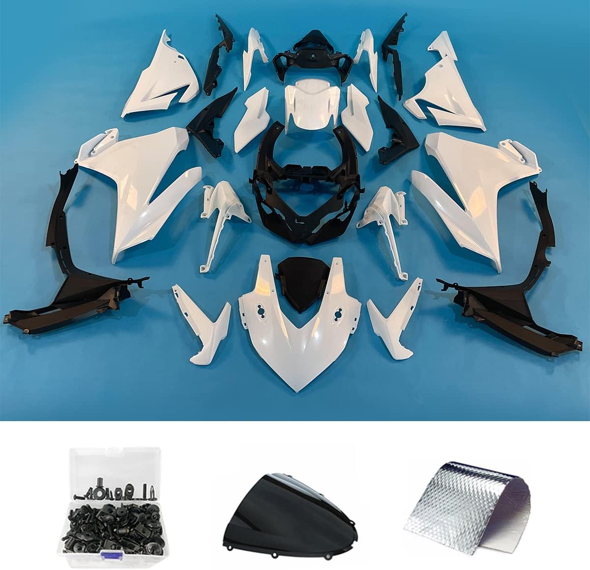 ZXMOTO Kit de carenado sin pintar para Honda CBR500R 2019 2020 2021