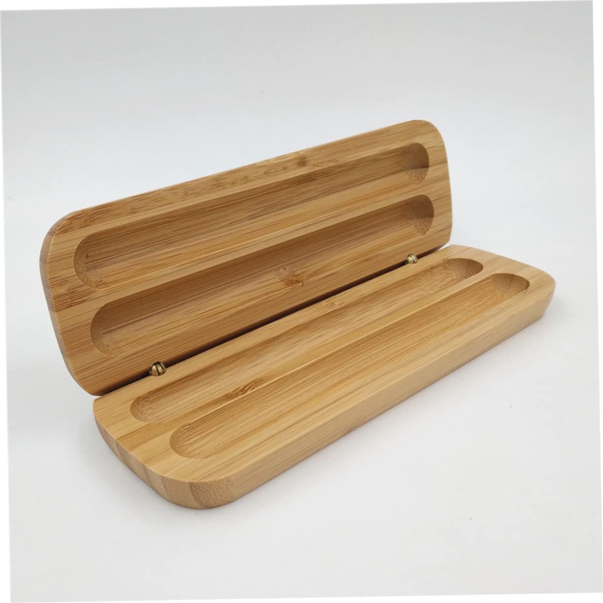 Caja de papelería Bolsa Suministros Portalápices Madera Clamshell Multifunción