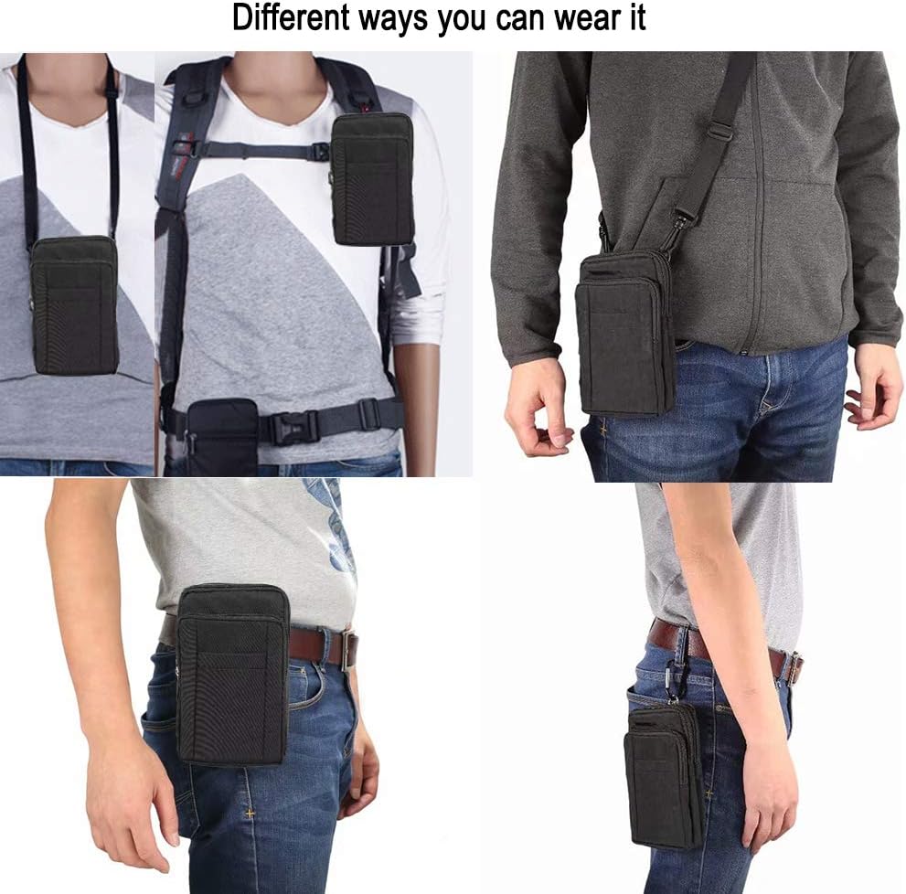 Outdoor Tactical Waist Bag EDC Belt Waist Pouch Security Purse Carrying Case for 11 pro Xs Max 8 7 Plus S9 S8 Or Less Than 7.0 inches Smart Style2