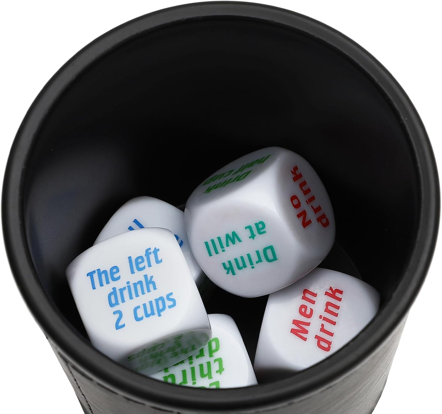SOTOGO Juego de 7 dados para bar para beber, juego de dados para adultos, cumpleaños, boda, graduación, fiesta, recuerdos, juguetes