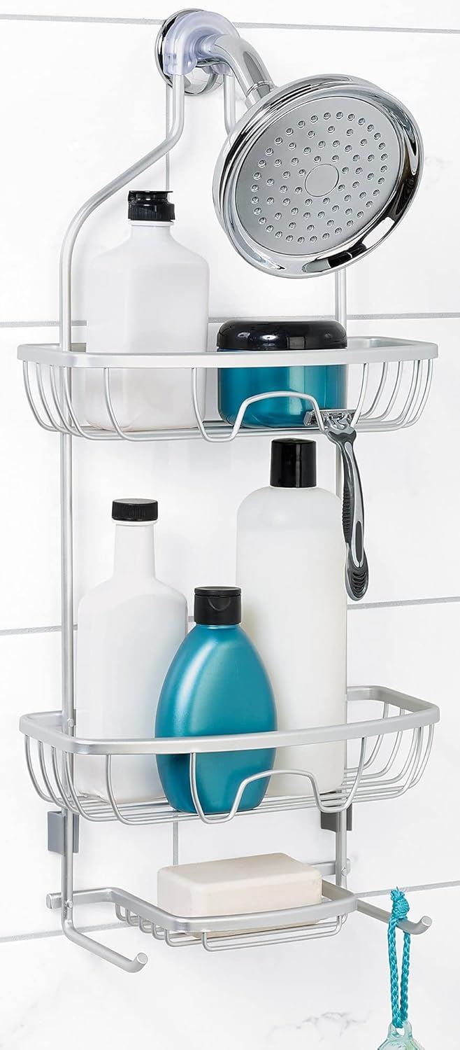 Zenna Home NeverRust – Organizador de ducha de aluminio, tamaño único