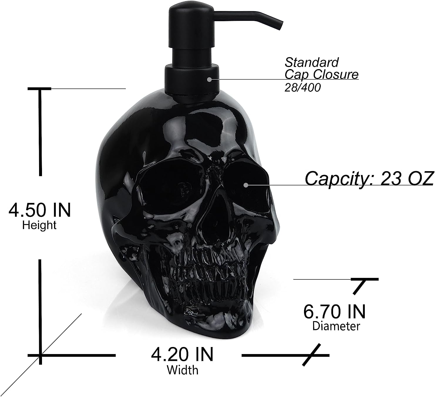 Dispensador de jabón de Halloween para encimera de cocina, fregadero de baño, 100% resina, para jabón de manos, jabón de platos, loción