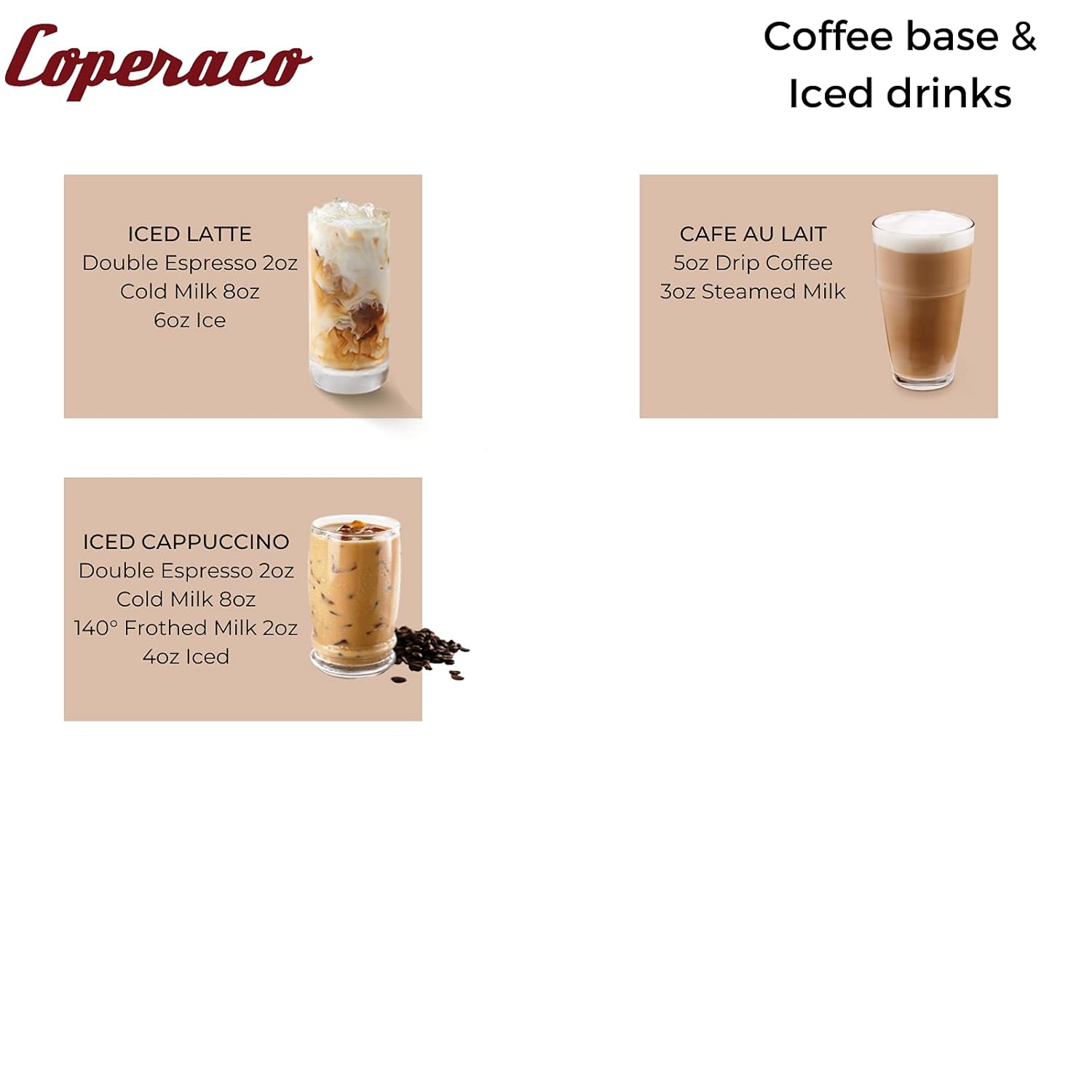 Coperaco Maestrale, Granos de café enteros, tostado medio, notas de almendra tostada con nuez y chocolate, acabado duradero, perfecto para expreso,