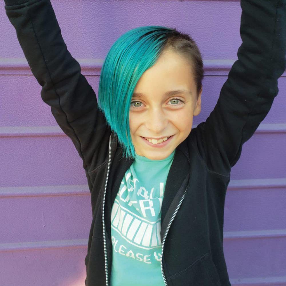 MANIC PANIC Paquete de tinte para el cabello turquesa atómico con tinte para el cabello azul vudú