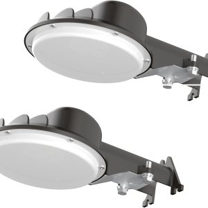 Luz LED de granero de 55 W, iluminación de patio del anochecer al amanecer con fotocélula con fotocélula luz de seguridad LED de cielo oscuro, luz Luz LED de granero de 55 W, iluminación de patio del anochecer al amanecer con fotocélula con fotocélula luz de seguridad LED de cielo oscuro, luz