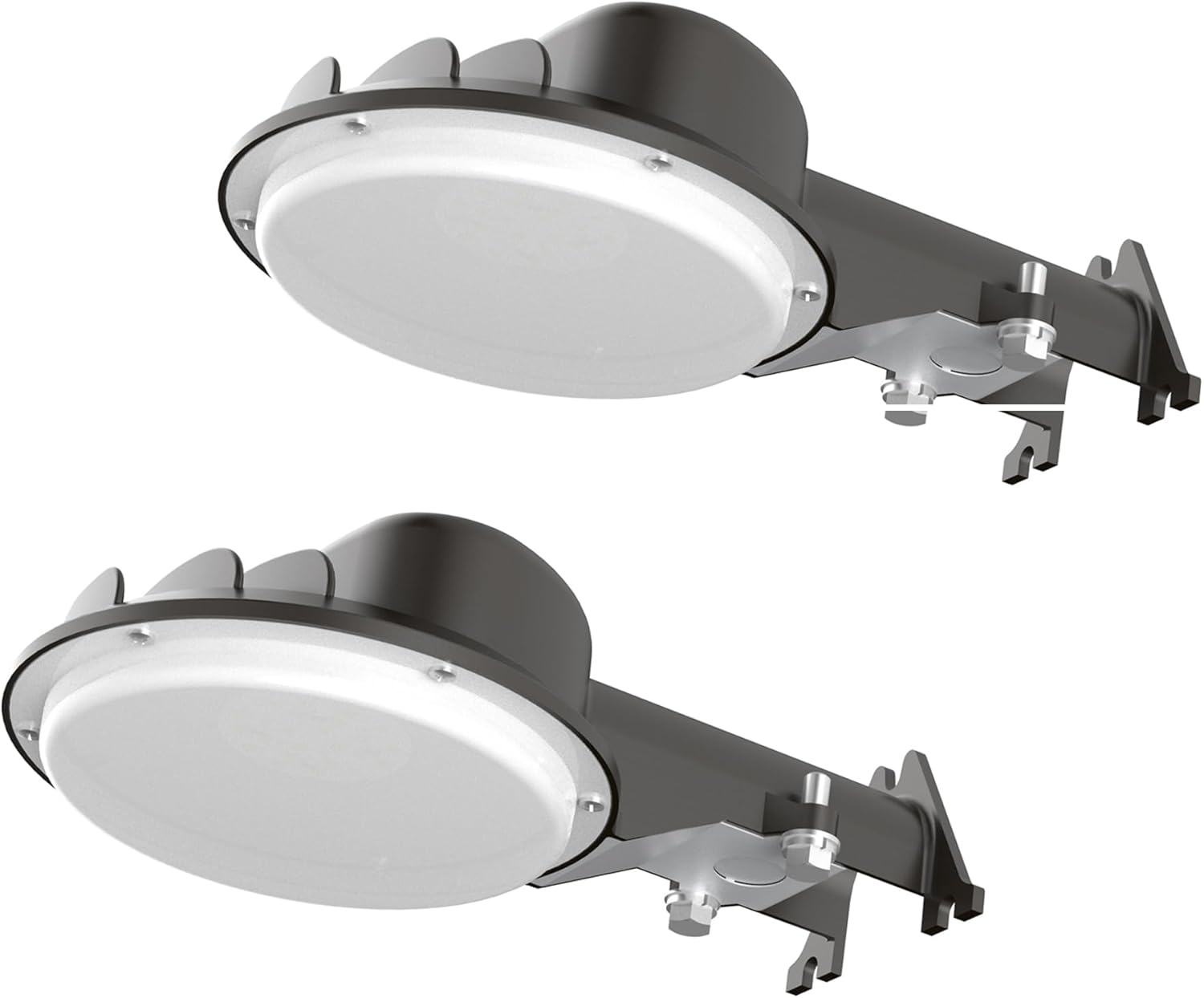 Luz LED de granero de 55 W, iluminación de patio del anochecer al amanecer con fotocélula con fotocélula luz de seguridad LED de cielo oscuro, luz