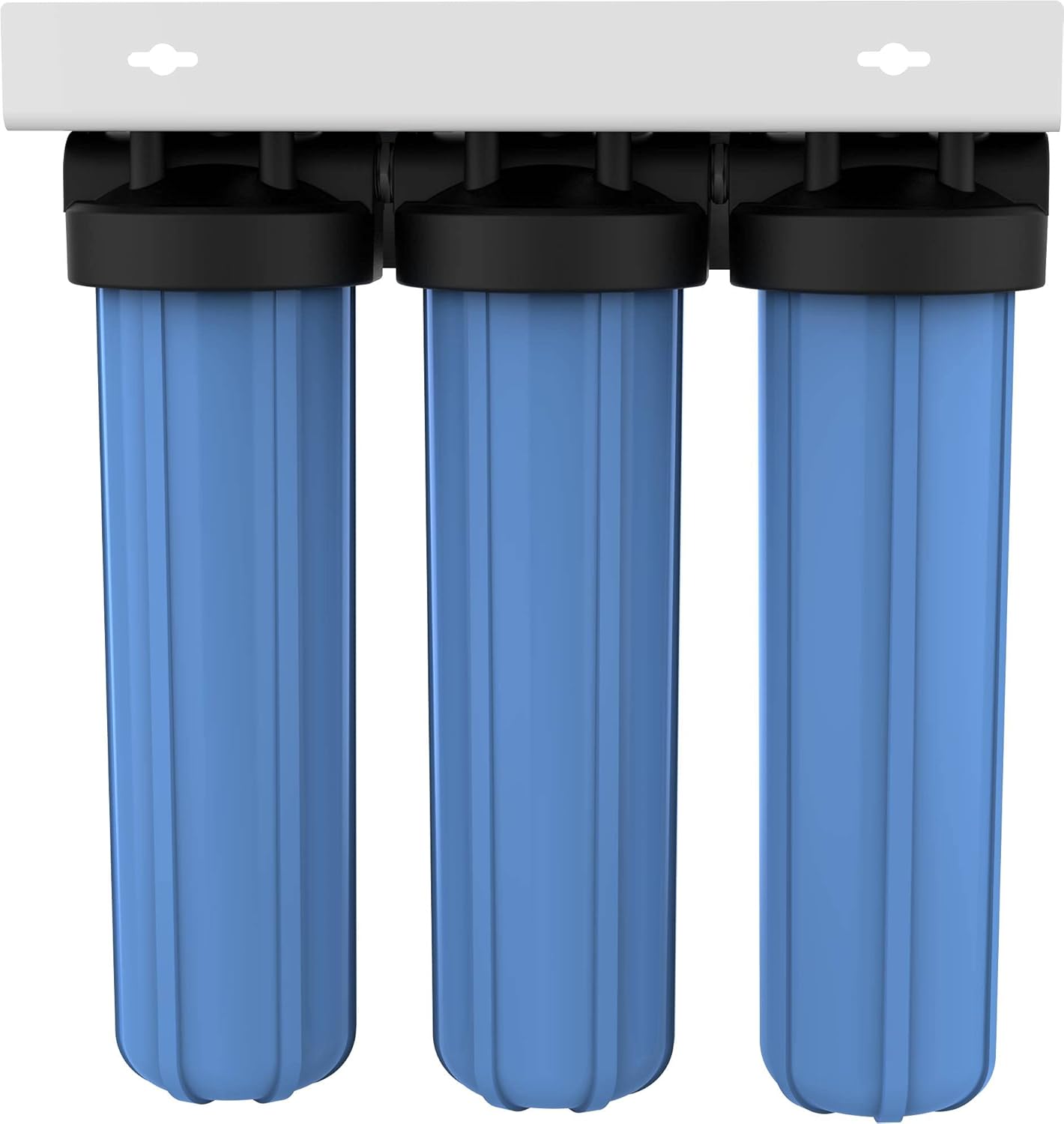 Pentek 160168 BBFS-222 sistema de filtro con 3 carcasas, grande n. 20, 1 unidad, azul