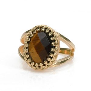 Tiger Eye Ring – Intricate Oval Rings for Women – Handmade Crystal Rings, Fashion Rings, Jewelry for Her – Custom Gemstone Jewelry with Box Tiger Eye Ring – Intricate Oval Rings for Women – Handmade Crystal Rings, Fashion Rings, Jewelry for Her – Custom Gemstone Jewelry with Box