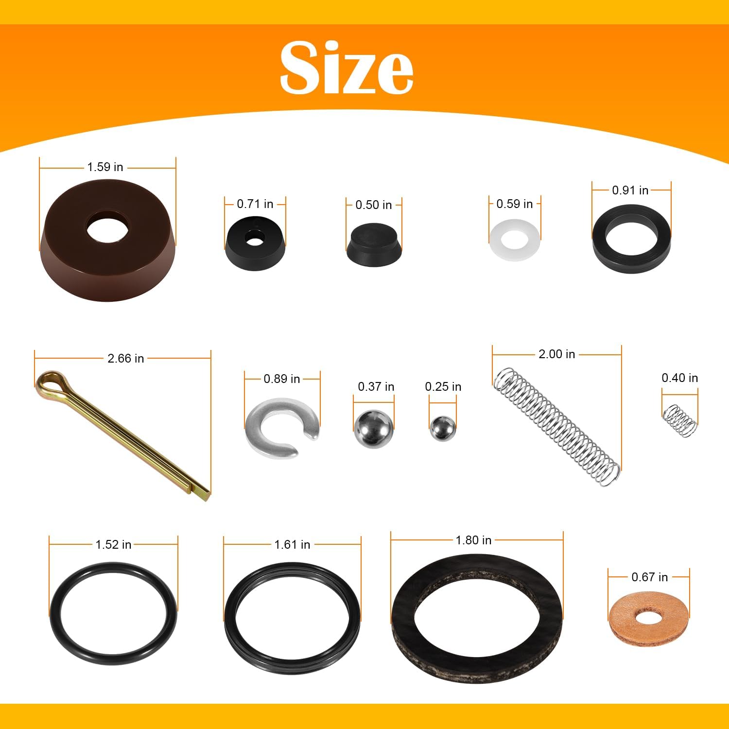 Kit de reparación de reemplazo de sello para piso Jack Hein Werner WS Modelo 1-12 toneladas (16PCS)