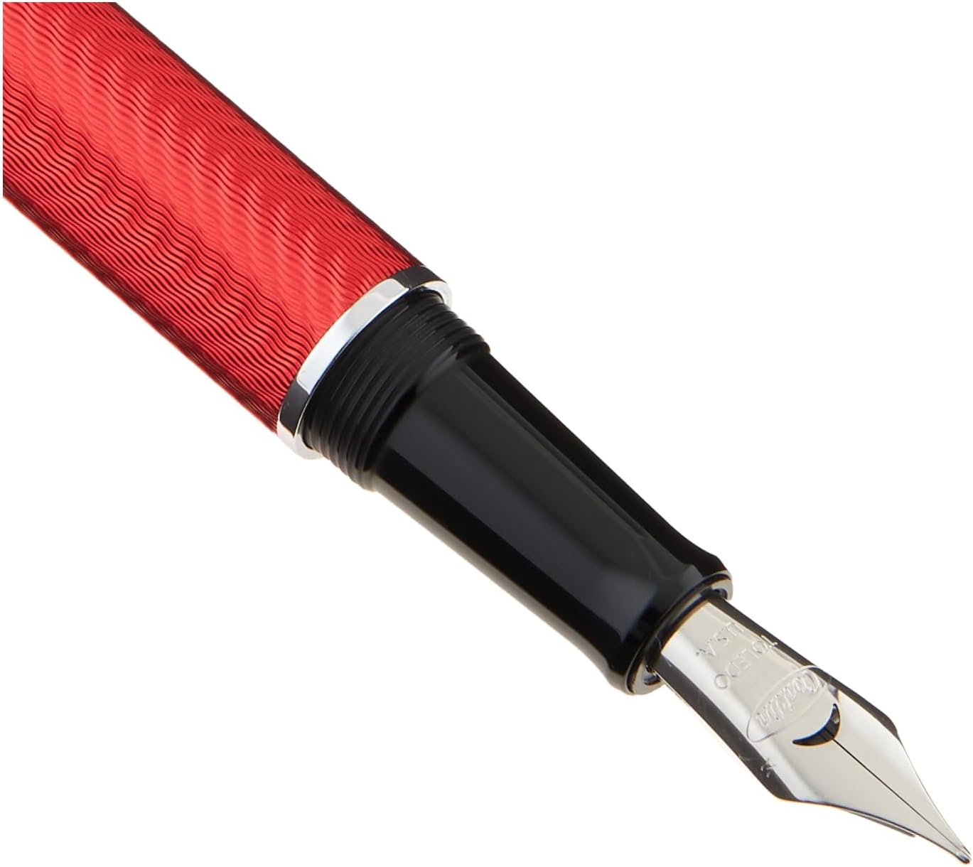 Conklin Herringbone Signature Pluma Estilográfica Rojo – M