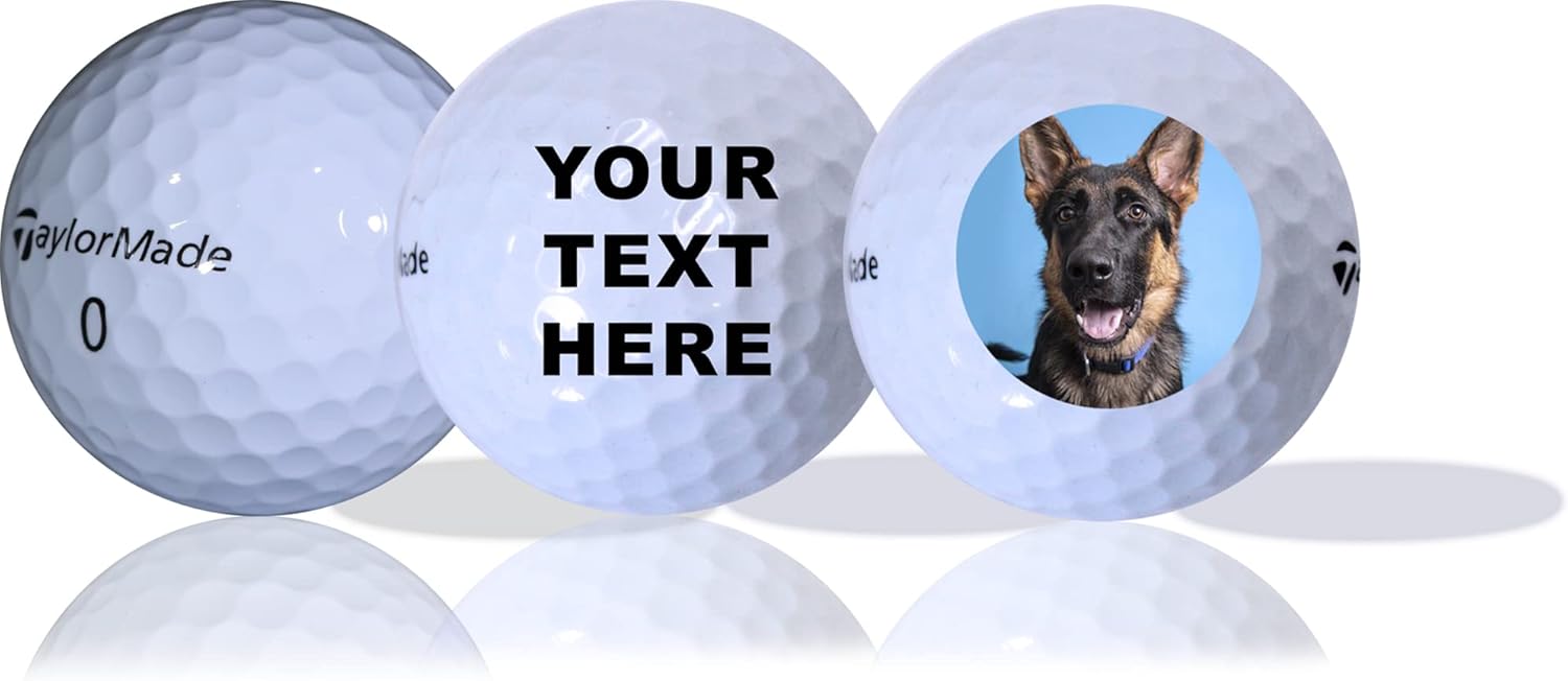 Taylormade – Pelotas de golf personalizadas a distancia, 12 unidades, tu columpio único, tus momentos únicos, pelotas de golf con logotipo, pelotas