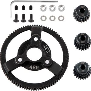 Engranajes de transmisión Spur Gear 48P 83T con19T20T21T Piñones Piezas de actualización para 110 Slash 2wdRustlerStampede, engranajes de Engranajes de transmisión Spur Gear 48P 83T con19T20T21T Piñones Piezas de actualización para 110 Slash 2wdRustlerStampede, engranajes de