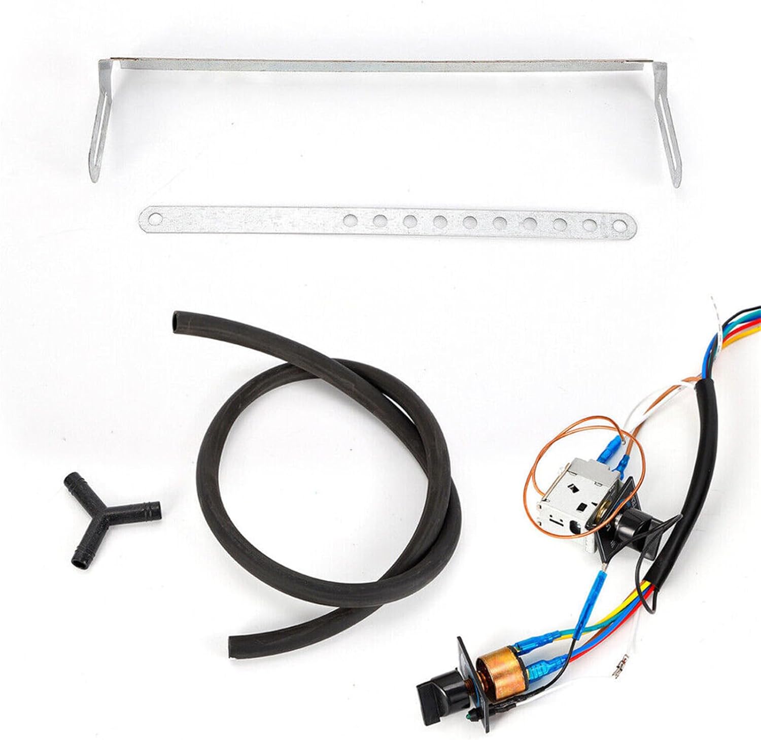 YIPONYT Kit universal de enfriador y calentador de evaporador de CA, unidad de calor y frío, termostato eléctrico de 12 V debajo del salpicadero,
