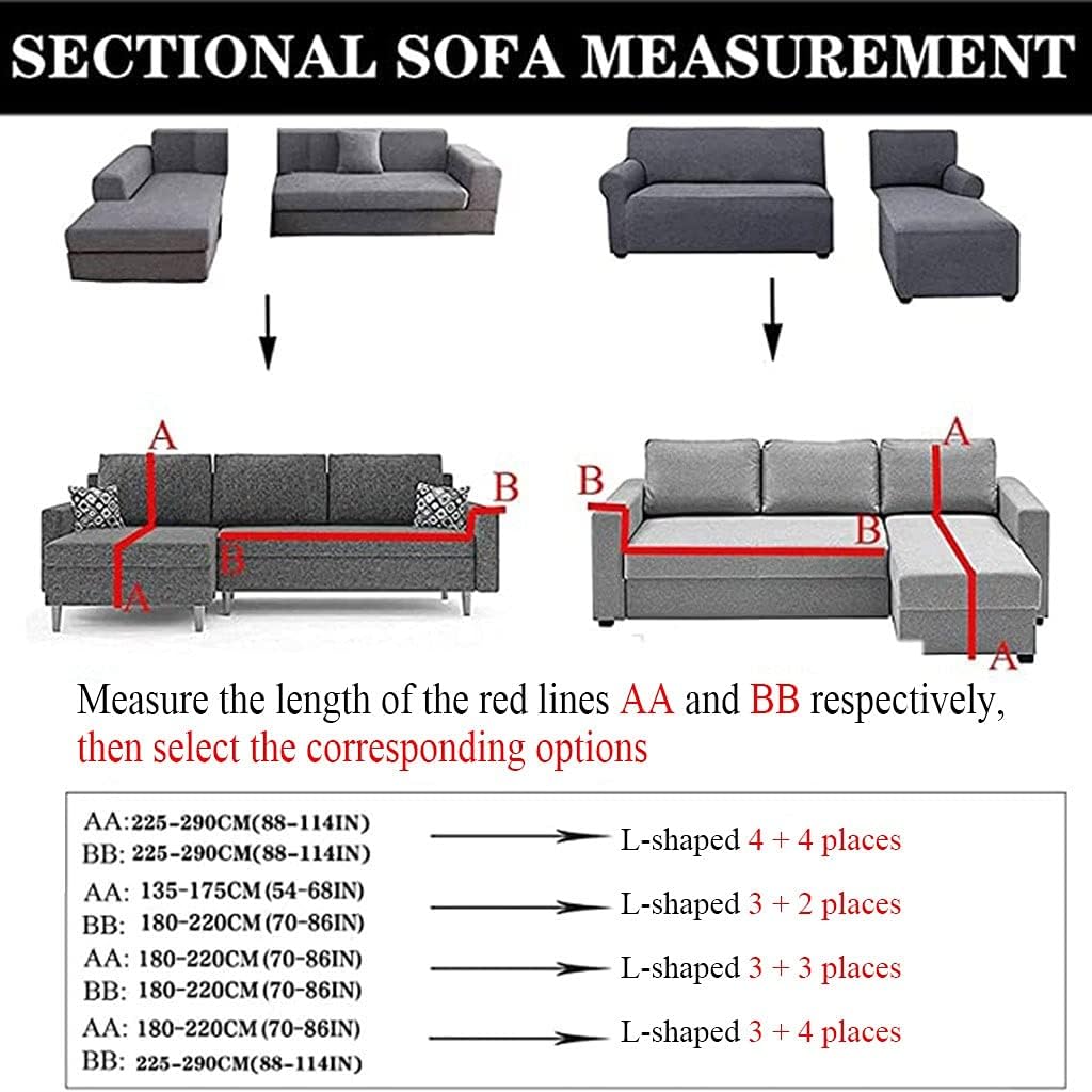 Fundas de sofá para sofá modular en forma de L, fundas de sofá de 1, 2, 3, 4 plazas, fundas de sofá rojo, negro, azul, gris, blanco, protector de