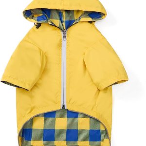 Impermeable para perro, chaqueta impermeable para cachorros, con patas y capucha para perros pequeños y medianos, poncho reversible con cremallera Impermeable para perro, chaqueta impermeable para cachorros, con patas y capucha para perros pequeños y medianos, poncho reversible con cremallera