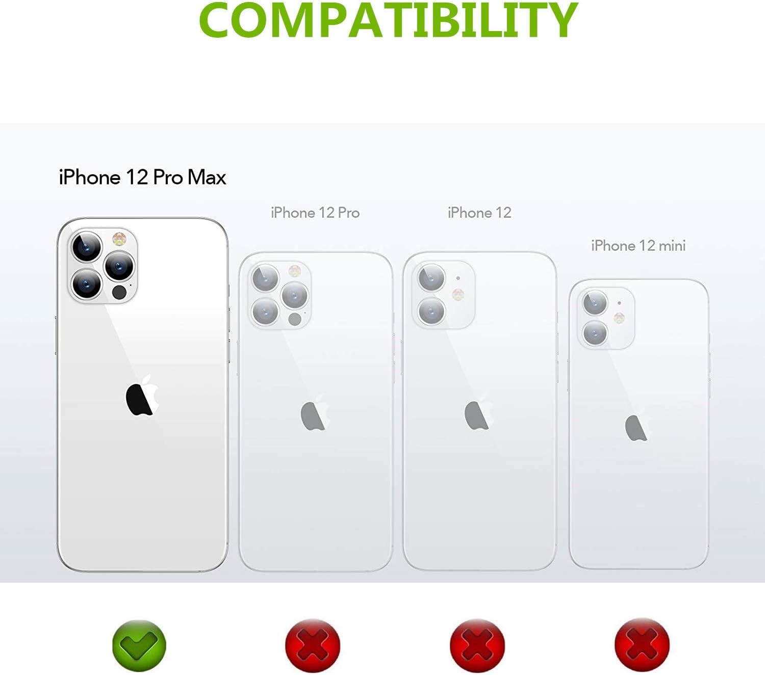 iCoverCase Funda tipo cartera para iPhone 12 Pro Max con tarjetero y correa para la muñeca, de piel sintética, ranuras para tarjetas, bolsillo con