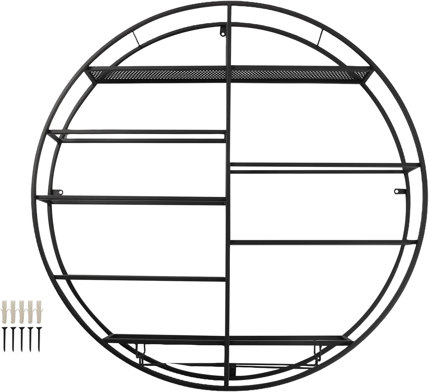 DNYSYSJ Estante para botellas de vino para 12 botellas, soporte redondo de hierro para botellas de vino, estante de licor de bar con soporte de