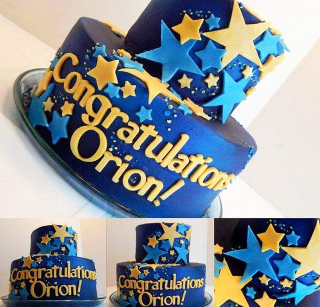 Fondant Cutter – Juego de 13 cortadores geométricos para diseño de tartas, corazón ovalado cuadrado redondo, tamaño pequeño, mediano y grande