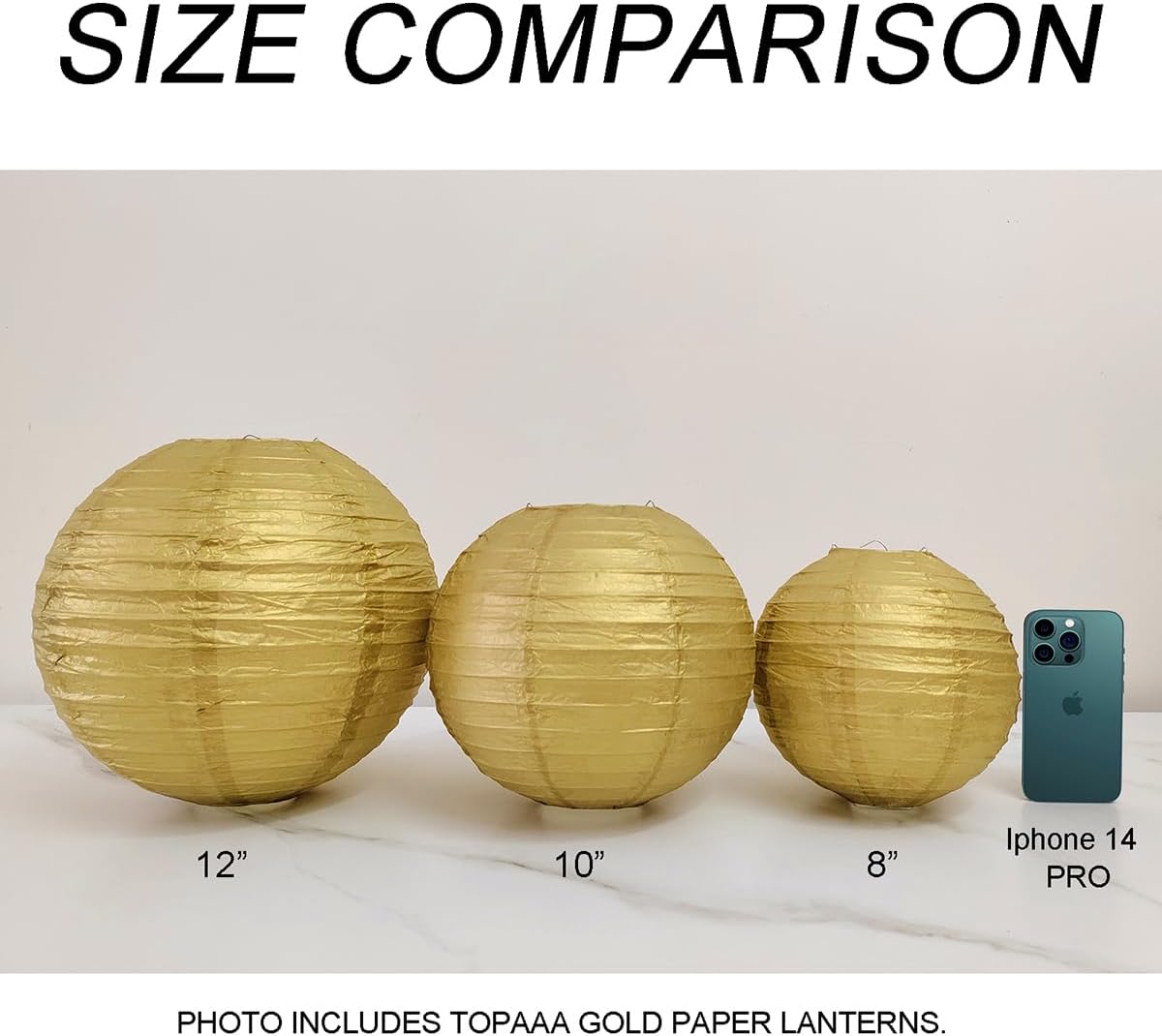 TopAAA Farol de papel rosa de 8 pulgadas, linternas de papel chinas, japonesas (juego de 5, rosa)