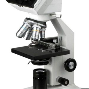 AmScope Microscopio binocular compuesto B100A-MS, aumento 40X-1600X, Brightfield, iluminación de tungsteno, condensador de Abbe, etapa mecánica AmScope Microscopio binocular compuesto B100A-MS, aumento 40X-1600X, Brightfield, iluminación de tungsteno, condensador de Abbe, etapa mecánica