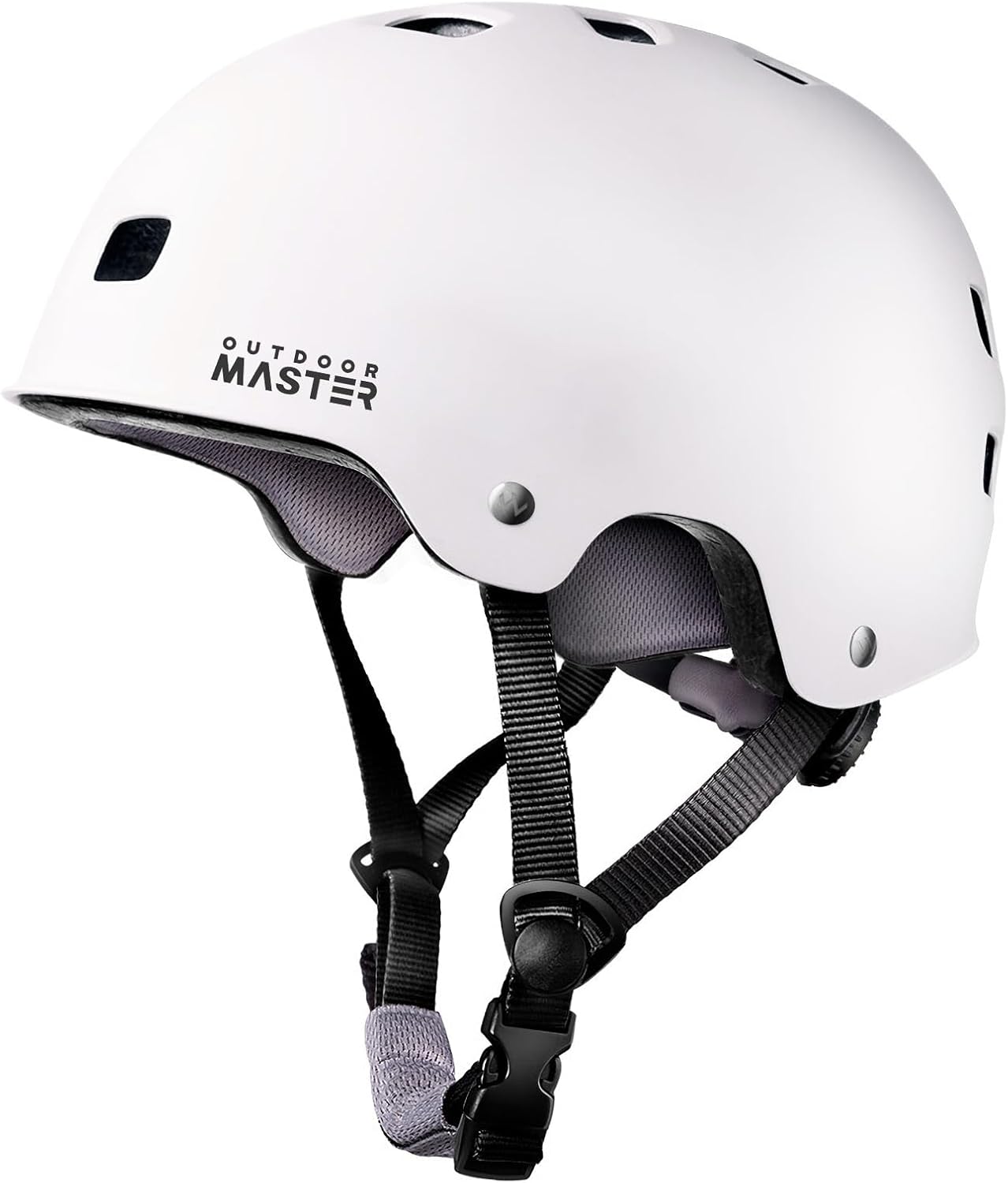 OutdoorMaster – Casco de patineta o bicicleta, con dos forros extraíbles y ventilación, para varios deportes, patinaje, patinaje en línea, para