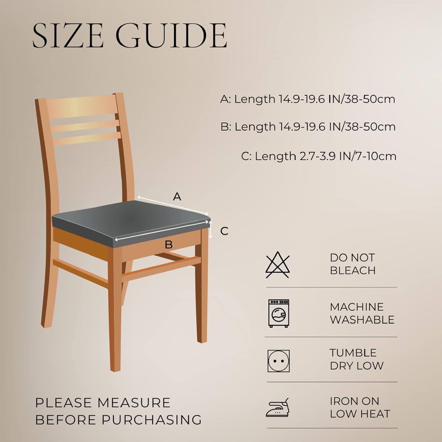 SearchI Juego de 6 fundas elásticas para asiento de silla de comedor, suaves, extraíbles y lavables, de poliéster, elastano, geométricas y flores