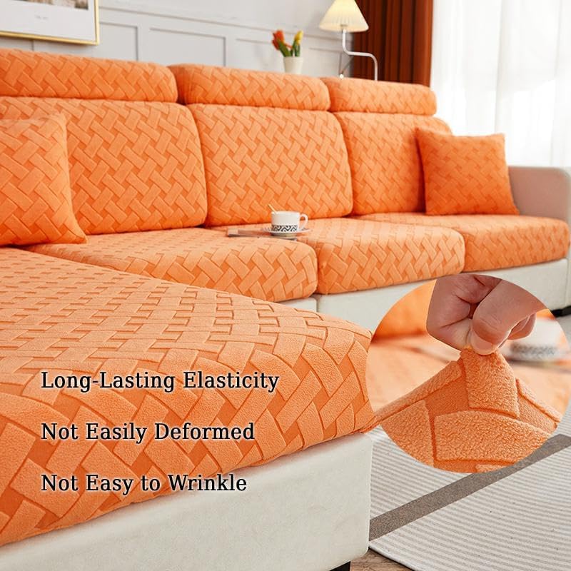 Nolan – Funda de sofá interior mágica, fundas de cojín para sofá seccional, funda elástica en forma de L, funda elástica para decoración de muebles