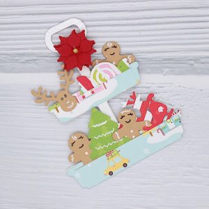 KSCRAFT Bandeja escalonada de Navidad para corte de metal, plantillas para álbumes de recortes, decoración en relieve, tarjeta de papel DIY KSCRAFT Bandeja escalonada de Navidad para corte de metal, plantillas para álbumes de recortes, decoración en relieve, tarjeta de papel DIY