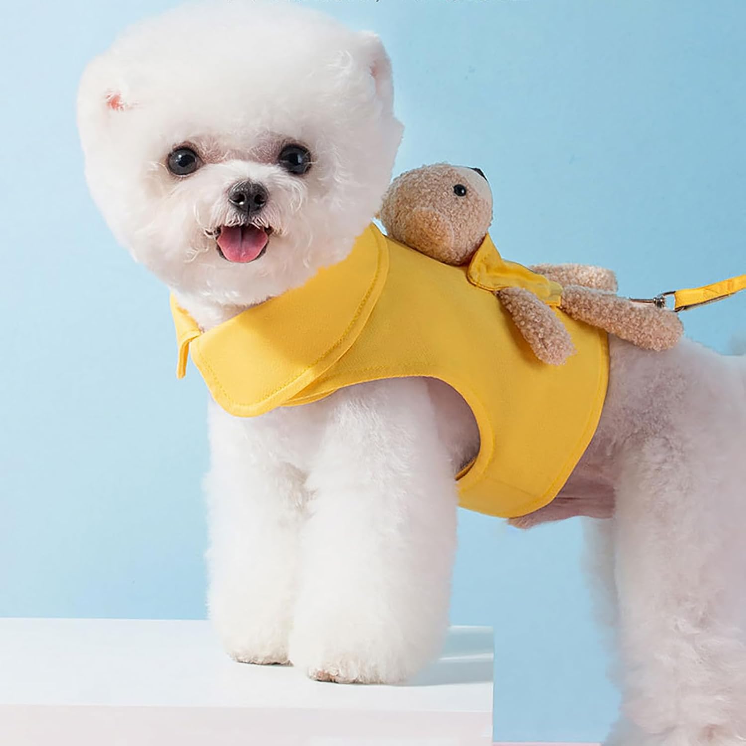 Juego de arnés y correa para perro pequeño, cómodo y duradero para caminar (rosa, S)