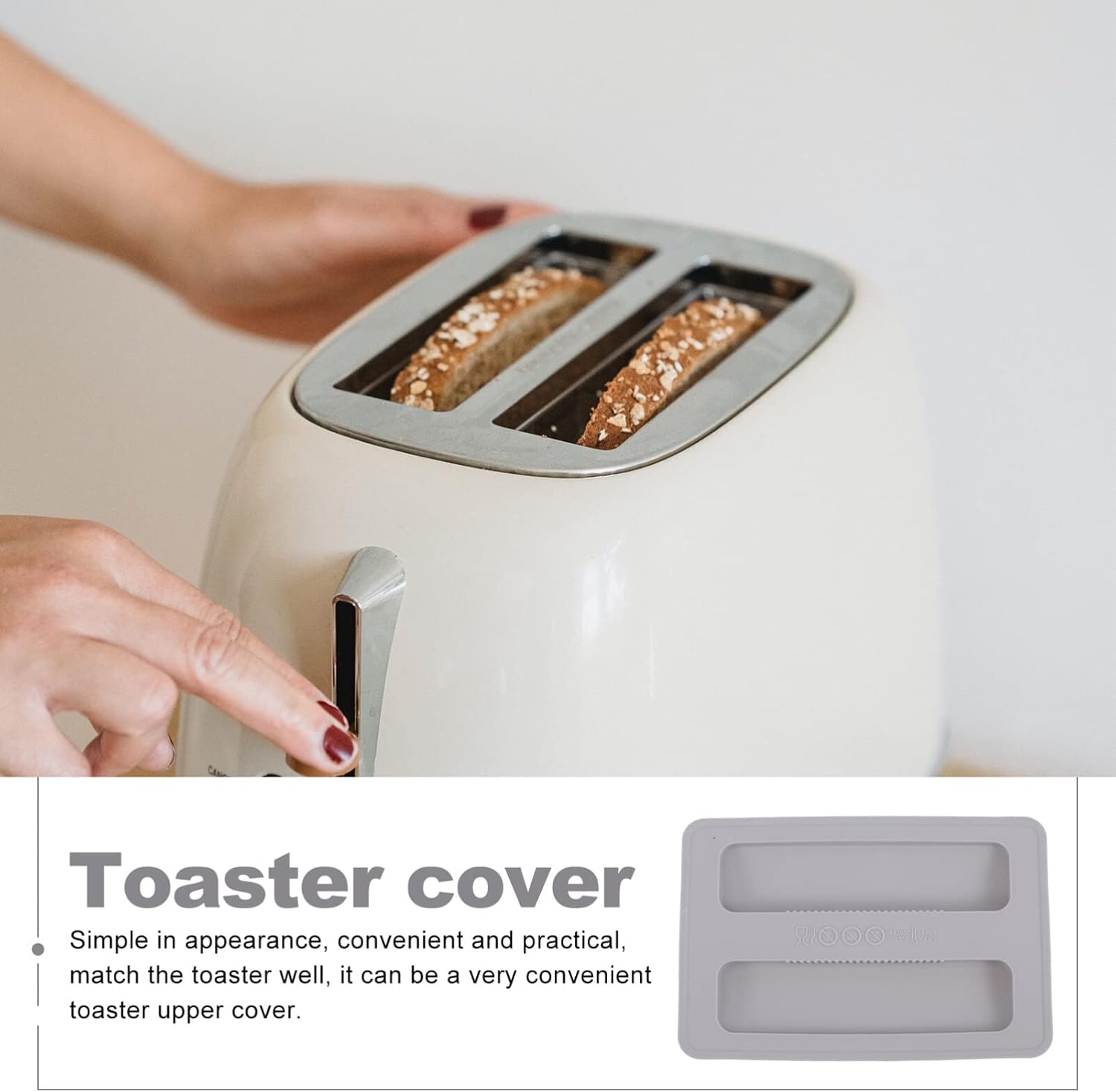 BESTOYARD Tostadora cubierta superior para tostadora, panificadora, cubierta para horno, cubierta protectora para utensilios de cocina, tapa de