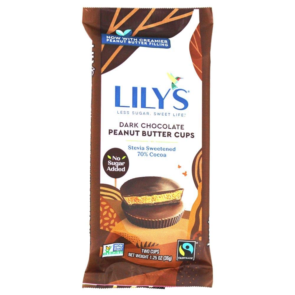 Lily’s Sweets, tazas de mantequilla de maní de chocolate oscuro, 1.25 onzas